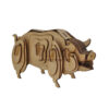 Porco Quebra Cabeça 3d Miniatura Em Mdf - Image 3