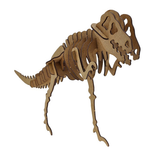 Quebra-Cabeça 3D, DINOSSAURO TIRANOSSAURO REX 55 peças em MDF -  DINOBRINQUE # Todos os Modelos de Quebra-Cabeça 3D Dinobrinque