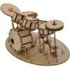 Bateria Quebra Cabeça 3d Miniatura Em Mdf