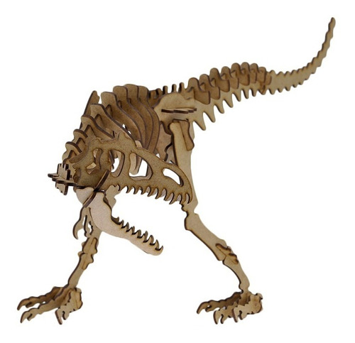 3d dinossauro quebra-cabeça papel dimensional modelo montado