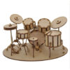 Bateria Quebra Cabeça 3d Miniatura Em Mdf - Image 4