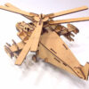 Helicóptero Black Shark Quebra Cabeça 3d Miniatura Em Mdf - Image 4