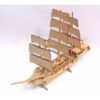 Barco A Velas Quebra Cabeça 3d Miniatura Em Mdf