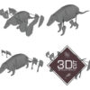Tatu Quebra Cabeça 3d Miniatura Em Mdf - Image 4