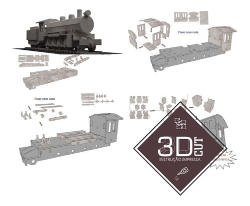 Parking Garage Quebra Cabeça 3d Miniatura Em Mdf