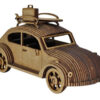 Fusca Quebra Cabeça 3d 6mm Em Mdf