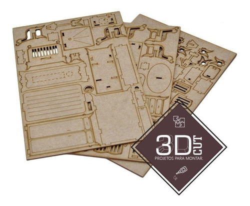 Brinquedo Quebra Cabeça 3d Caminhão Man Mdf Classic