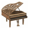 Piano Box Quebra Cabeça 3d Miniatura Em Mdf