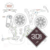 Bicicleta Old Classic 1933 Quebra Cabeça 3d Miniatura Em Mdf - Image 3