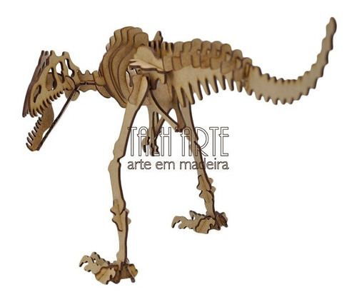 Alossauro - Dinossauro 3D em MDF - Inventoteca - Sua diversão