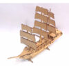 Barco A Velas Quebra Cabeça 3d Miniatura Em Mdf - Image 2