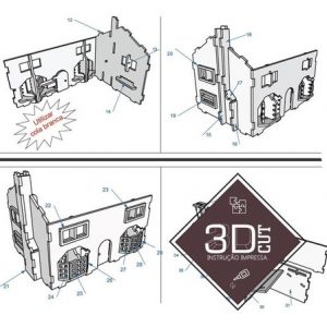 Parking Garage Redondo Quebra Cabeça 3d Miniatura Em Mdf