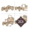 Hummer Quebra Cabeça 3d Miniatura Em Mdf - Image 2