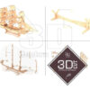 Barco A Velas Quebra Cabeça 3d Miniatura Em Mdf - Image 4
