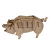 Porco Quebra Cabeça 3d Miniatura Em Mdf - Image 2