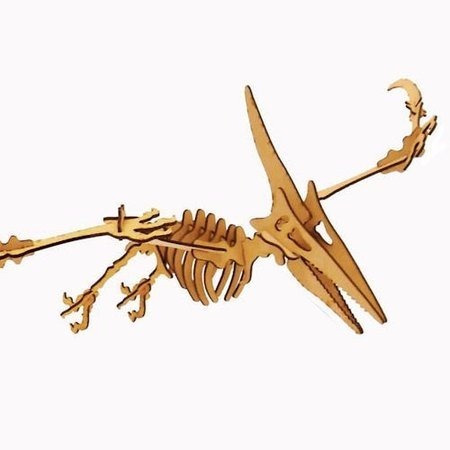 Dinossauro Pterodáctilo Quebra Cabeça 3D mdf