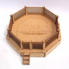 Octogono Ufc Quebra Cabeça 3d Miniatura Em Mdf