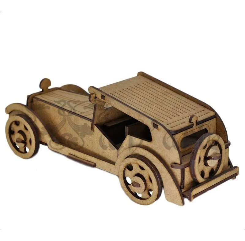 Jaques of London - Quebra-cabeça de carros de madeira
