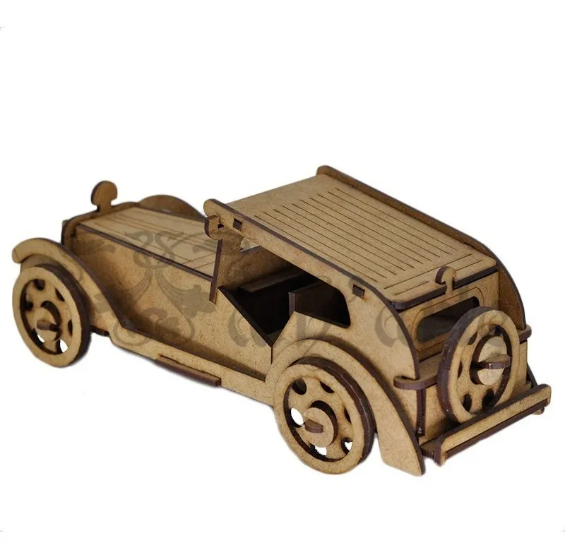 Quebra-cabeça Carro Esportivo de MDF Personalizado de 80 peças 15x25 cm