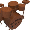 Bateria Radical Instrumentos Musicais Quebra Cabeça Em Mdf - Image 3