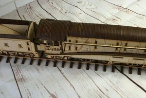 Brinquedo Quebra Cabeça 3D Trem Locomotiva Maria Fumaça Mdf