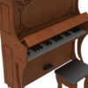 Piano Vertical Instrumentos Musicais Quebra Cabeça Em Mdf - Image 4