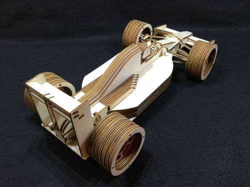 Carro F1 Quebra Cabeça 3d. Miniatura Em Mdf