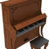 Piano Vertical Instrumentos Musicais Quebra Cabeça Em Mdf