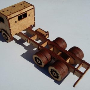 Caminhao scania quebra cuca 3d miniatura em mdf