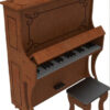 Piano Vertical Instrumentos Musicais Quebra Cabeça Em Mdf - Image 3