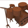 Bateria Radical Instrumentos Musicais Quebra Cabeça Em Mdf - Image 4