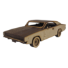 Dodge Quebra Cabeça 3d Miniatura Em Mdf