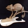 Camaleão Quebra Cabeça 3d Miniatura Em Mdf