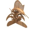 Peixe Espada Quebra Cabeça 3d Miniatura Em Mdf