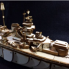 Navio Bismark Quebra Cabeça 3d Miniatura Em Mdf
