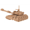Tanque Quebra Cabeça 3d Miniatura Em Mdf