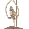 Gaiola Quebra Cabeça 3d Miniatura Em Mdf